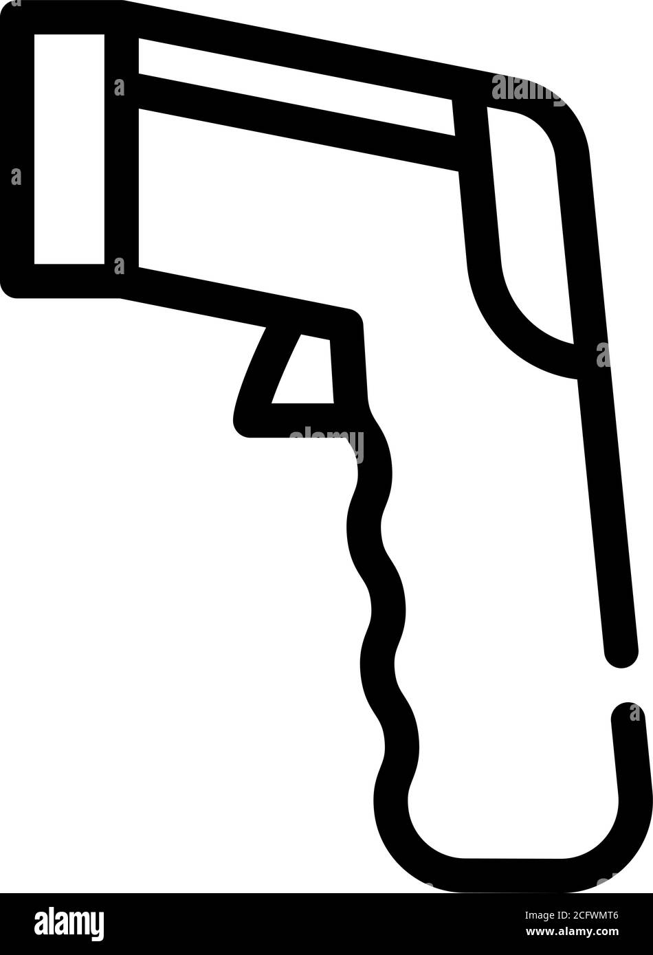 immagine vettoriale dell'icona della linea del pirometro Immagine e  Vettoriale - Alamy