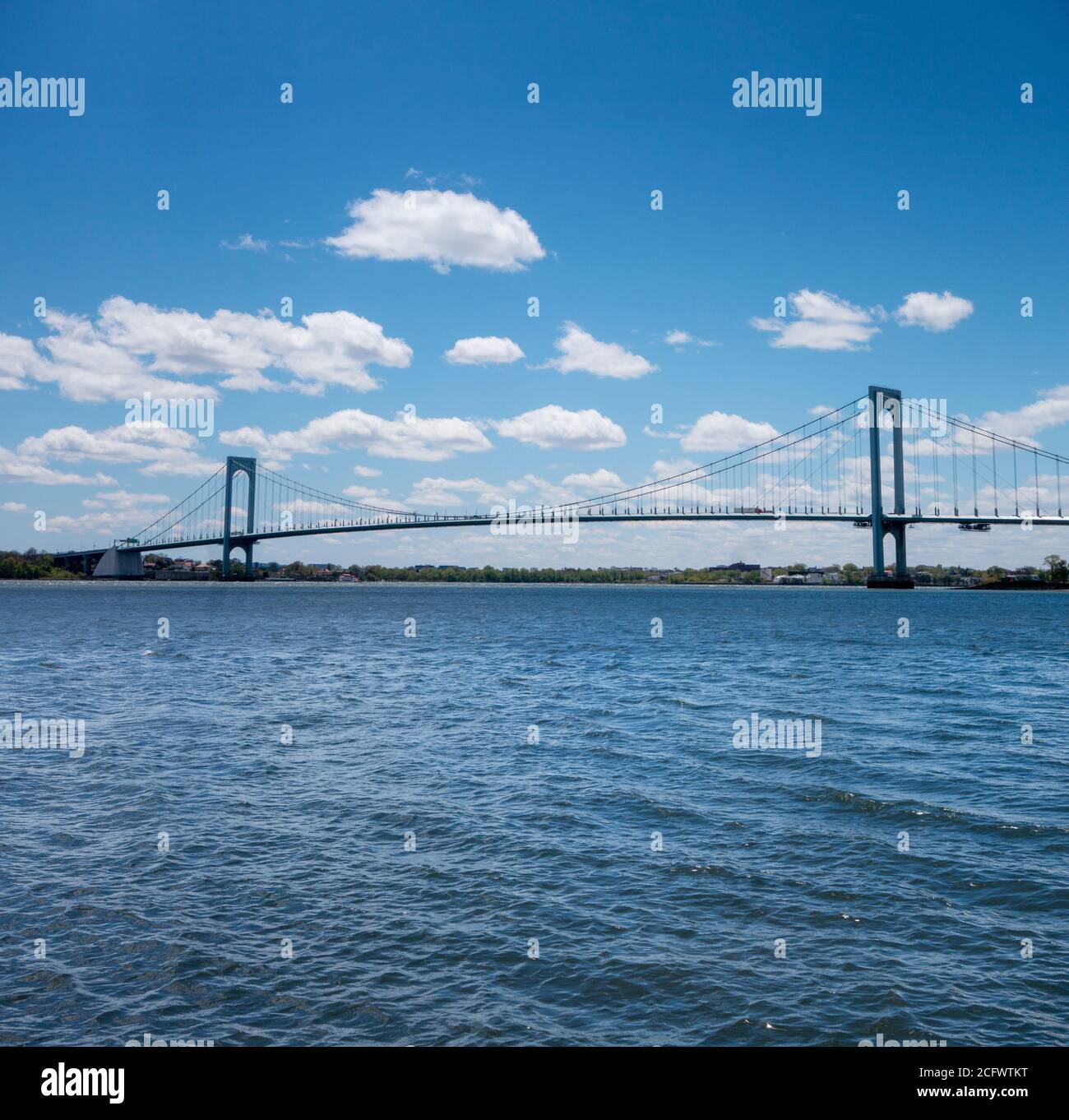 Ponte sospeso il ponte di Triborough all'isola di Randalls Foto Stock
