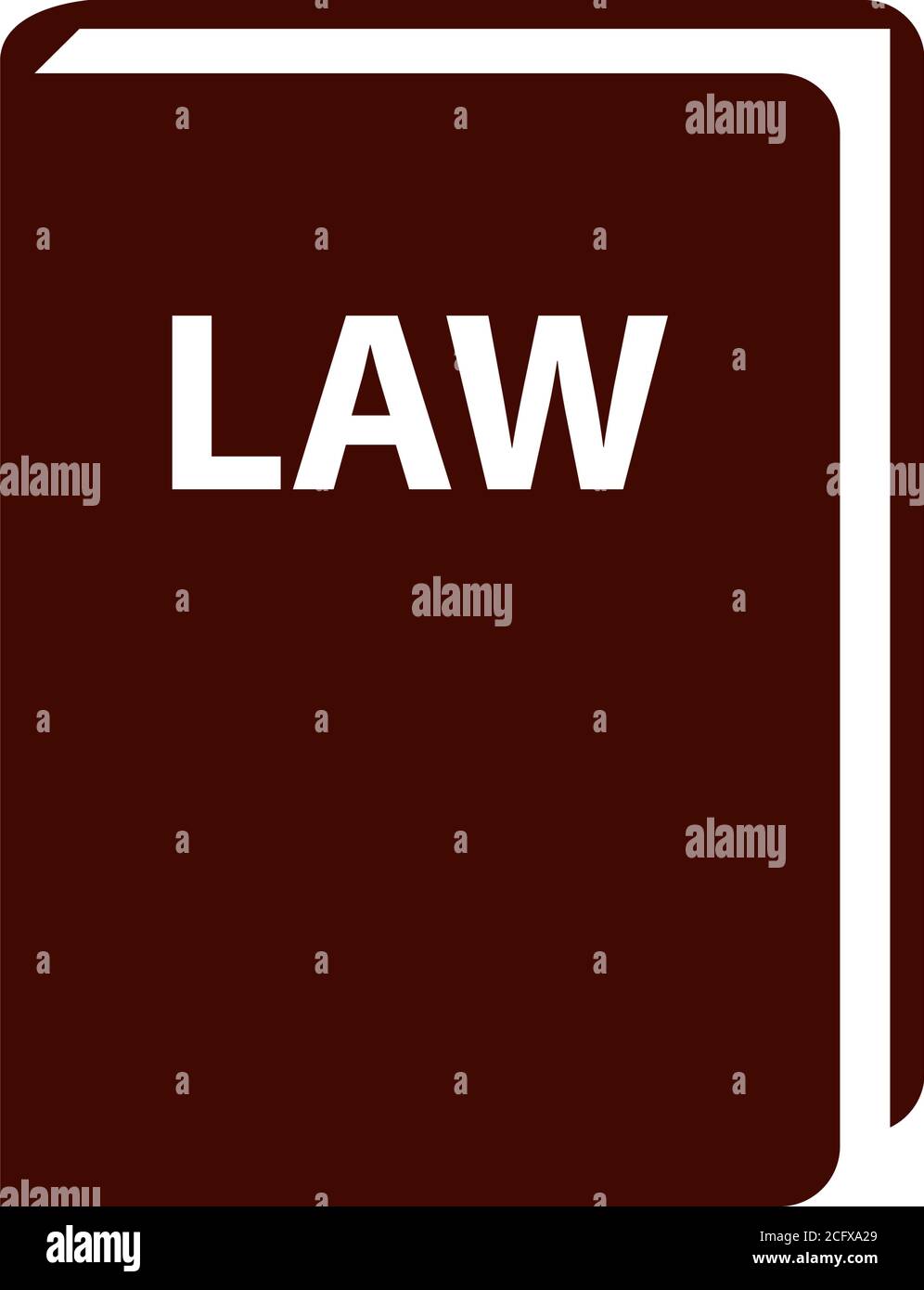 Icona del libro delle leggi. Design a colori piatti. Illustrazione vettoriale. Illustrazione Vettoriale