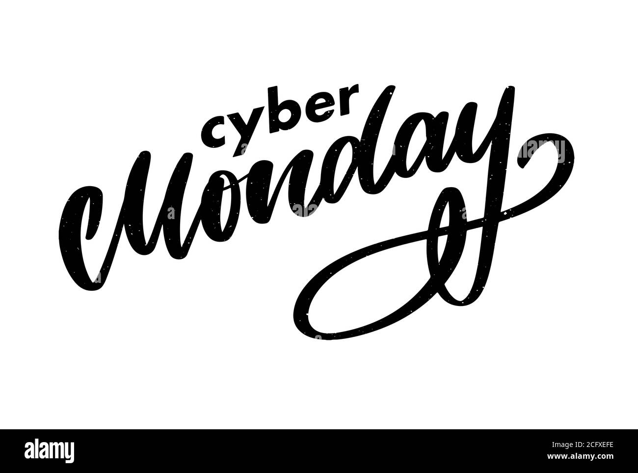 Lettera del Cyber monday. Vettore banner vendita Cyber monday. Design del banner Cyber monday. Background tecnologico. Pubblicità per eventi di concetto. Shopping natalizio. Illustrazione Vettoriale