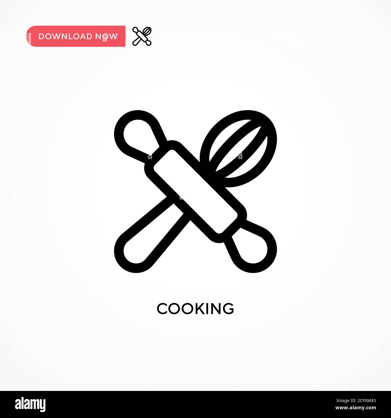 Icona Cooking Simple Vector. Illustrazione vettoriale semplice e moderna per siti Web o applicazioni mobili Illustrazione Vettoriale