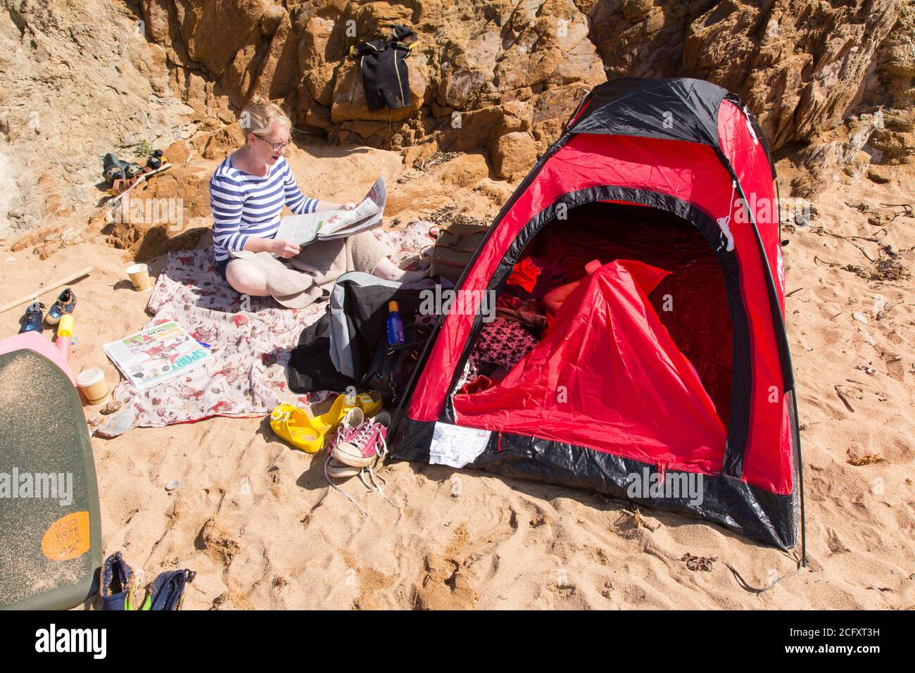 Hope Cove, Kinsbridge, Devon, Inghilterra, Regno Unito. Foto Stock