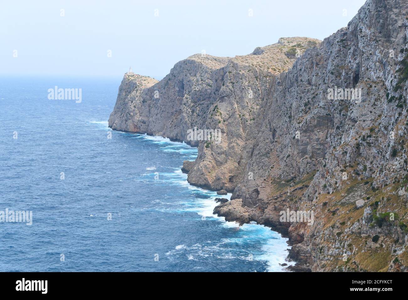 Cap de Formentor sull'isola di Maiorca, Spagna. Foto Stock