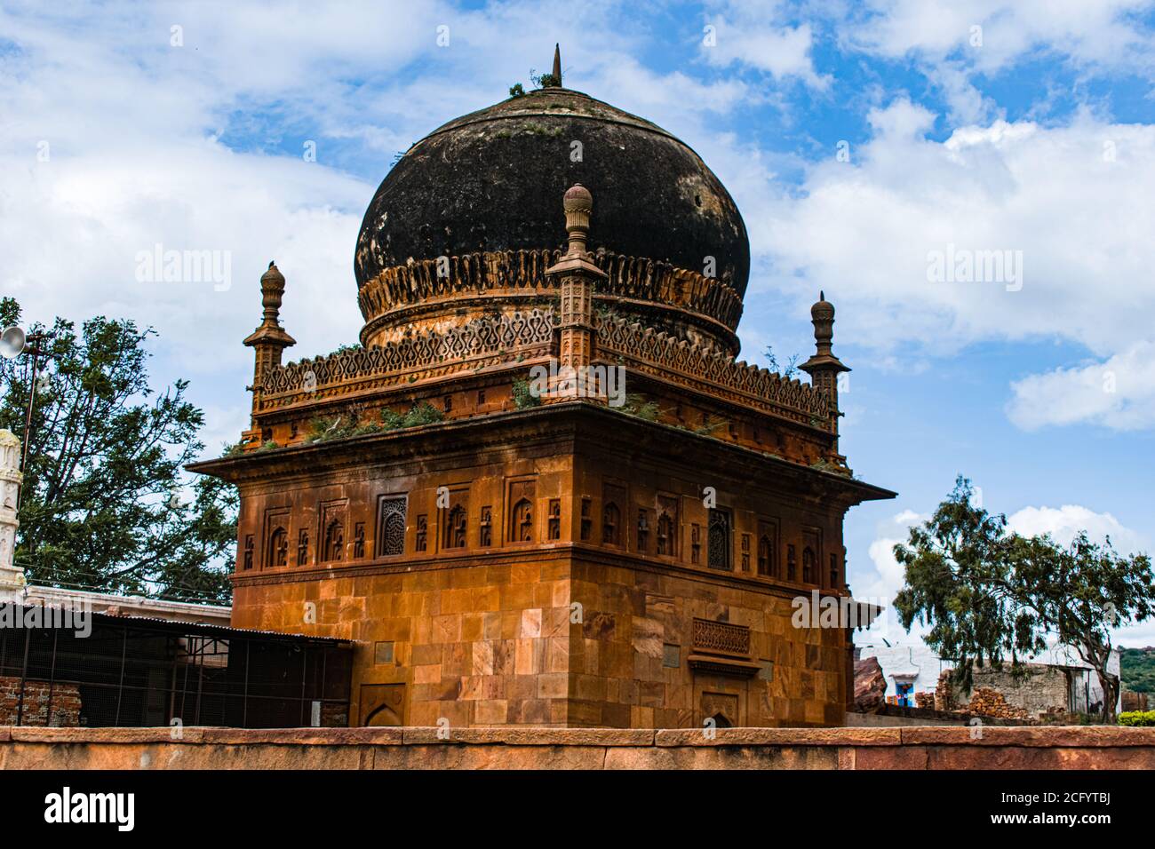 Antica Jamiya masjid di Badami, karnataka, India Foto Stock