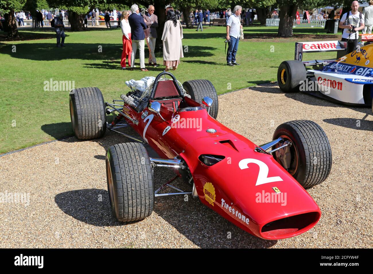 Ferrari 312 F1 (1967) corse da Chris Amon, Concours of Elegance 2020, Hampton Court Palace, Londra, Regno Unito, Europa Foto Stock