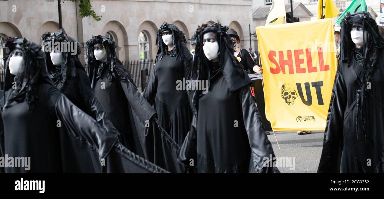 Londra, Regno Unito. 8 Settembre 2020. XR ribellione protesta, Whitehall London UK Credit: Ian Davidson/Alamy Live News Foto Stock