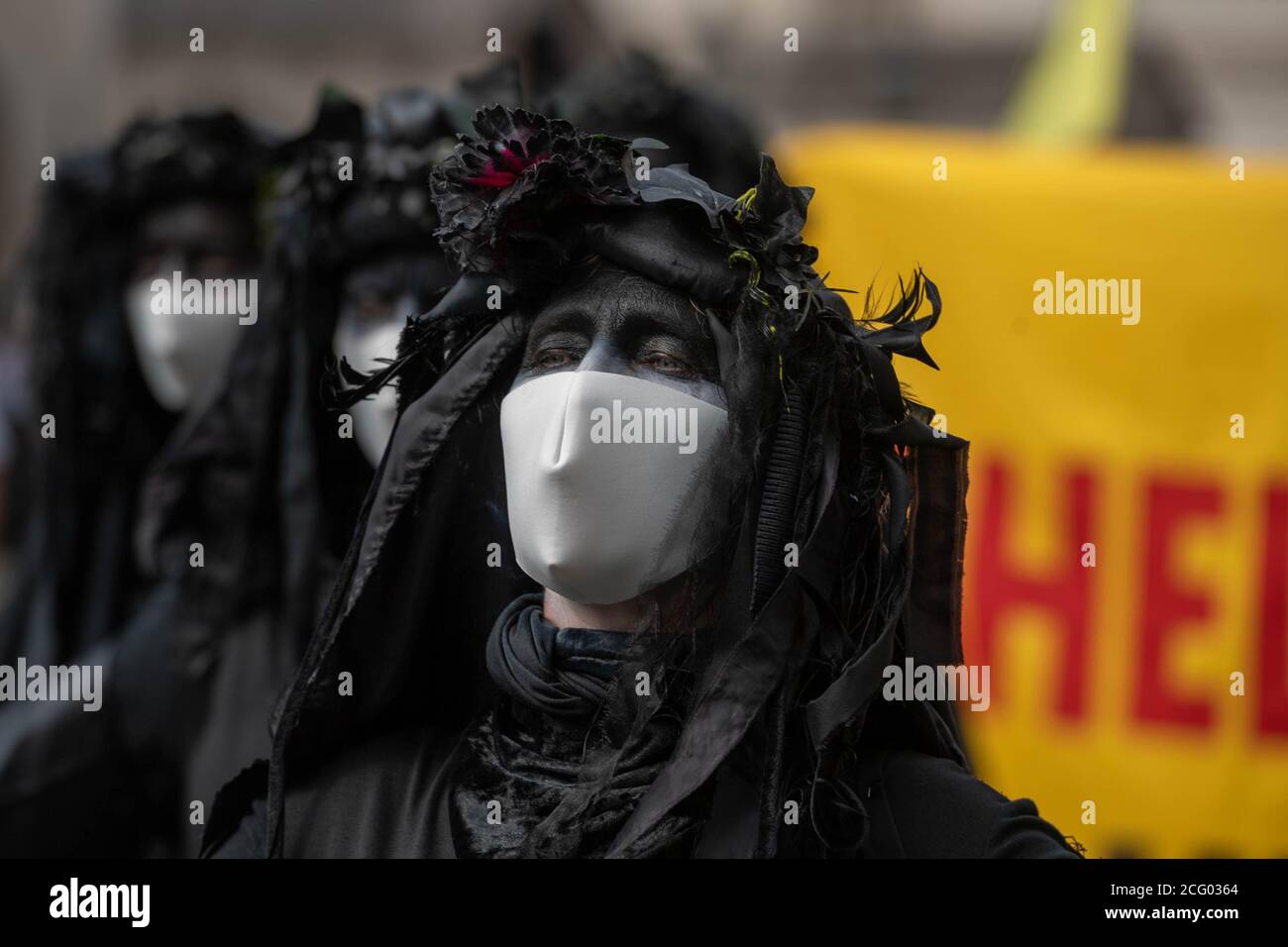 Londra, Regno Unito. 8 Settembre 2020. XR ribellione protesta, Whitehall London UK Credit: Ian Davidson/Alamy Live News Foto Stock