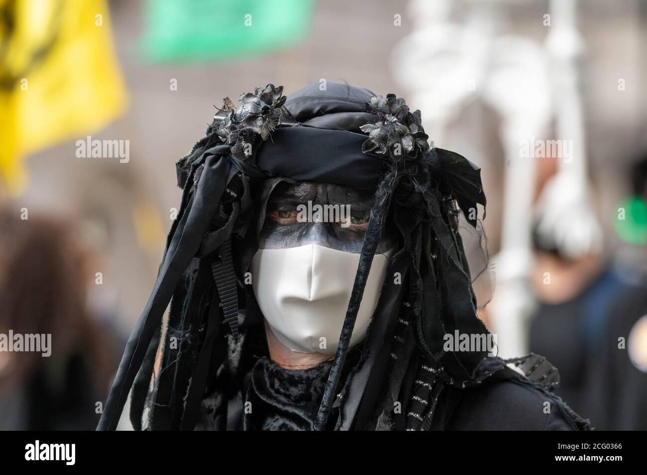 Londra, Regno Unito. 8 Settembre 2020. XR ribellione protesta, Whitehall London UK Credit: Ian Davidson/Alamy Live News Foto Stock