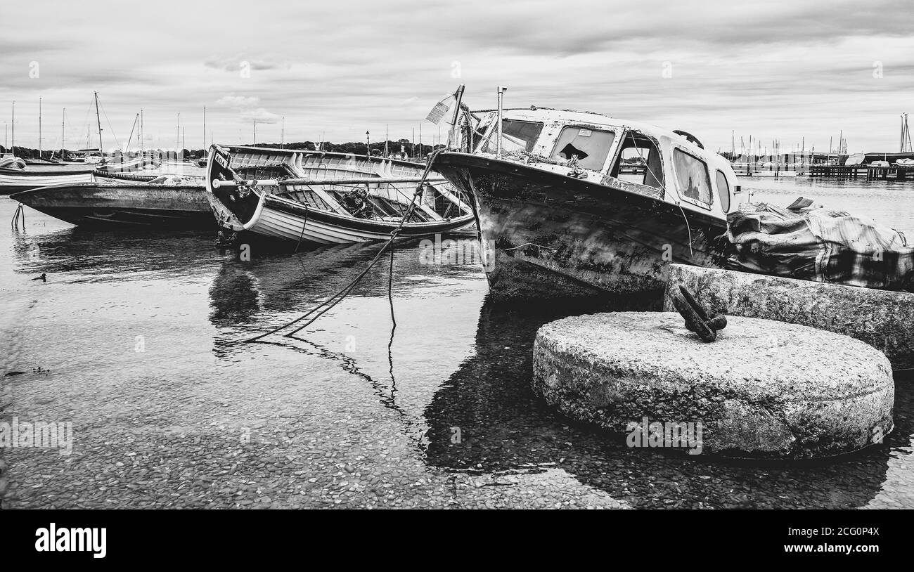Barche dimenticate Foto Stock
