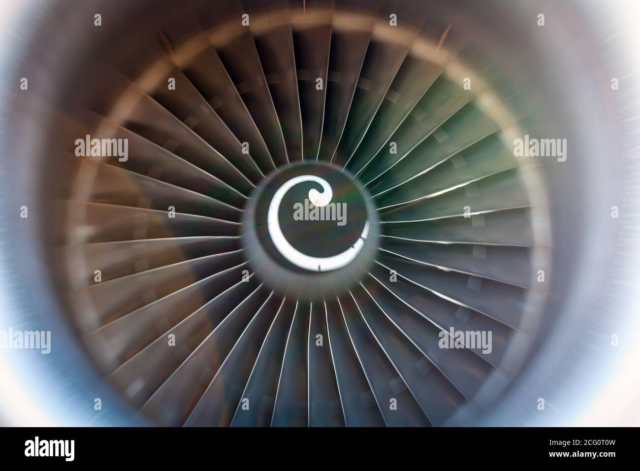 Lame rotanti del turbocompressore Foto Stock Lame rotanti del turbocompressore Foto Stock