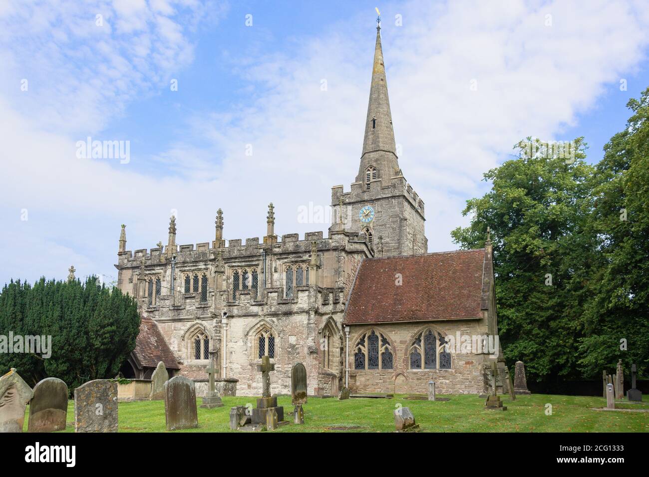 Chiesa di Santa Maria Vergine, Church Lane, Lapworth, Warwickshire, Inghilterra, Regno Unito Foto Stock