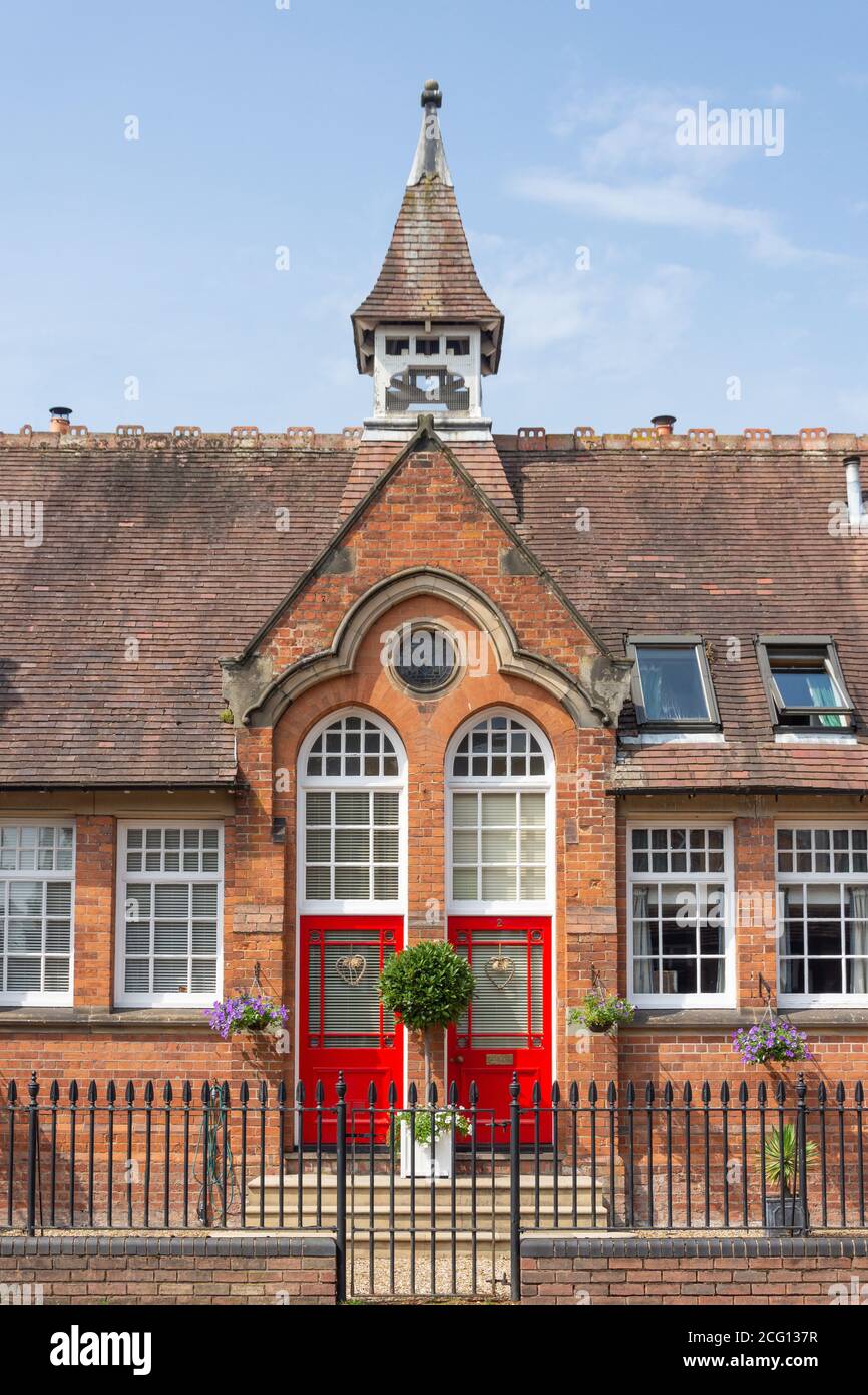 Ex edificio scolastico, High Street, Henley-in-Arden, Warwickshire, Inghilterra, Regno Unito Foto Stock