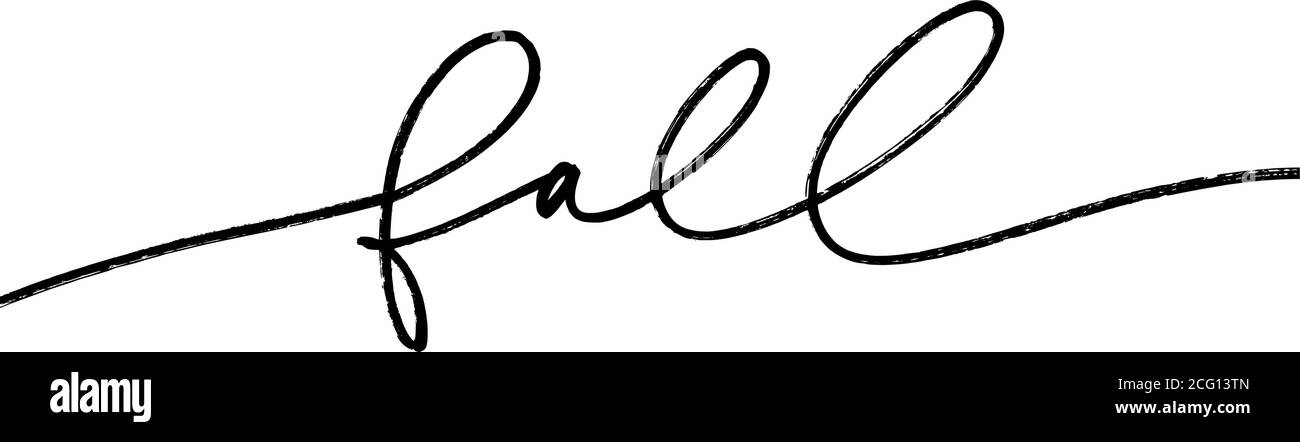 Lettere vettoriali lineari a inchiostro cadente. Illustrazione Vettoriale