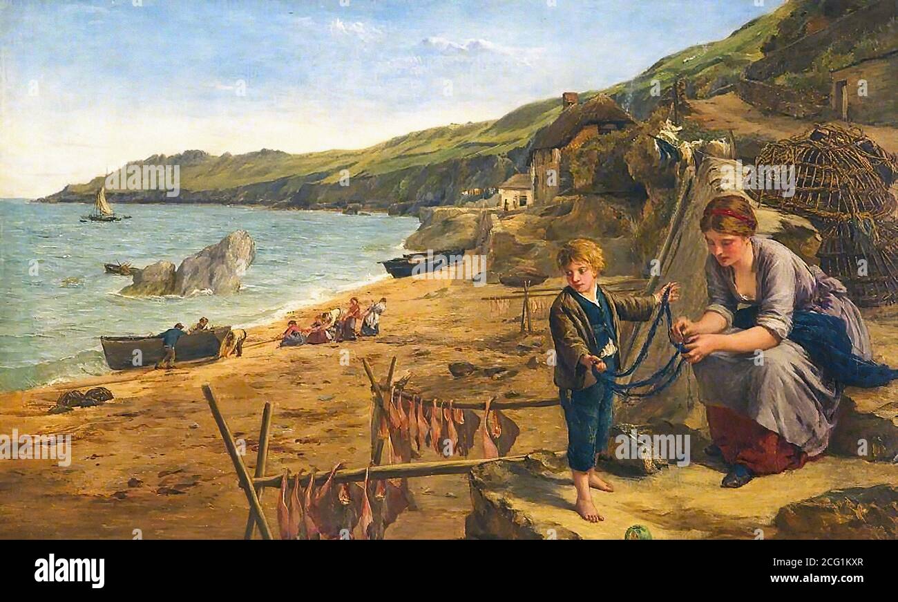 Hook James Clarke - linee rigide - British School - 19 ° secolo Foto Stock