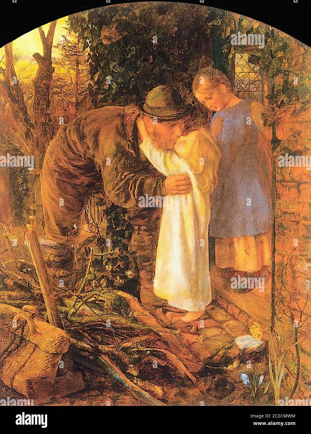 Hughes Arthur - Casa dal lavoro - Scuola Britannica - 19 ° secolo Foto Stock