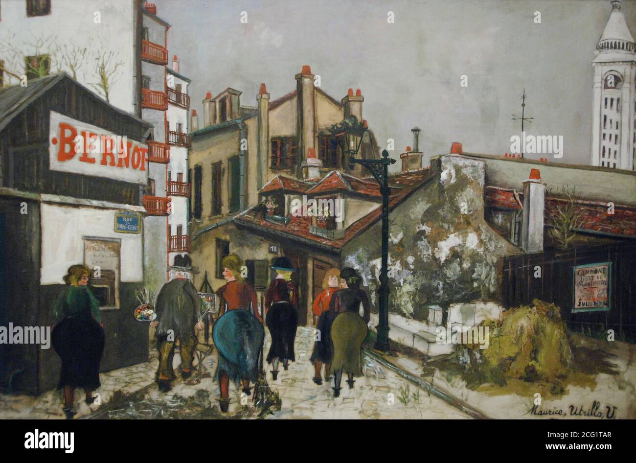 Maurice Utrillo (1883-1955). Pintor francés. La Maison Bernot, 1924. Oleo sobré lienzo (100 x 146 cm). Museo de la Orangerie. París. Francia. Foto Stock