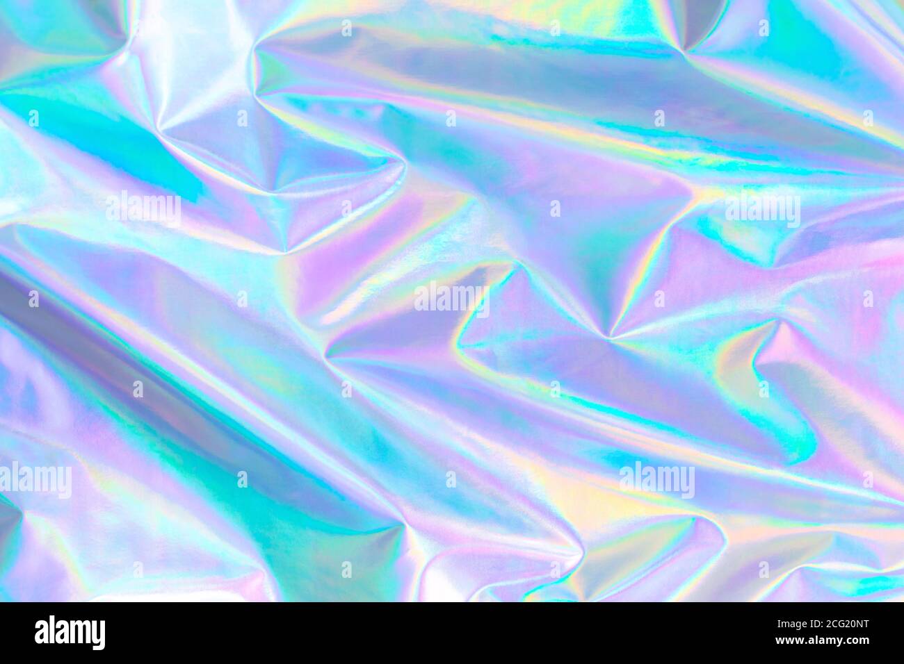 sfondo olografico color pastello in stile anni '80 Foto Stock