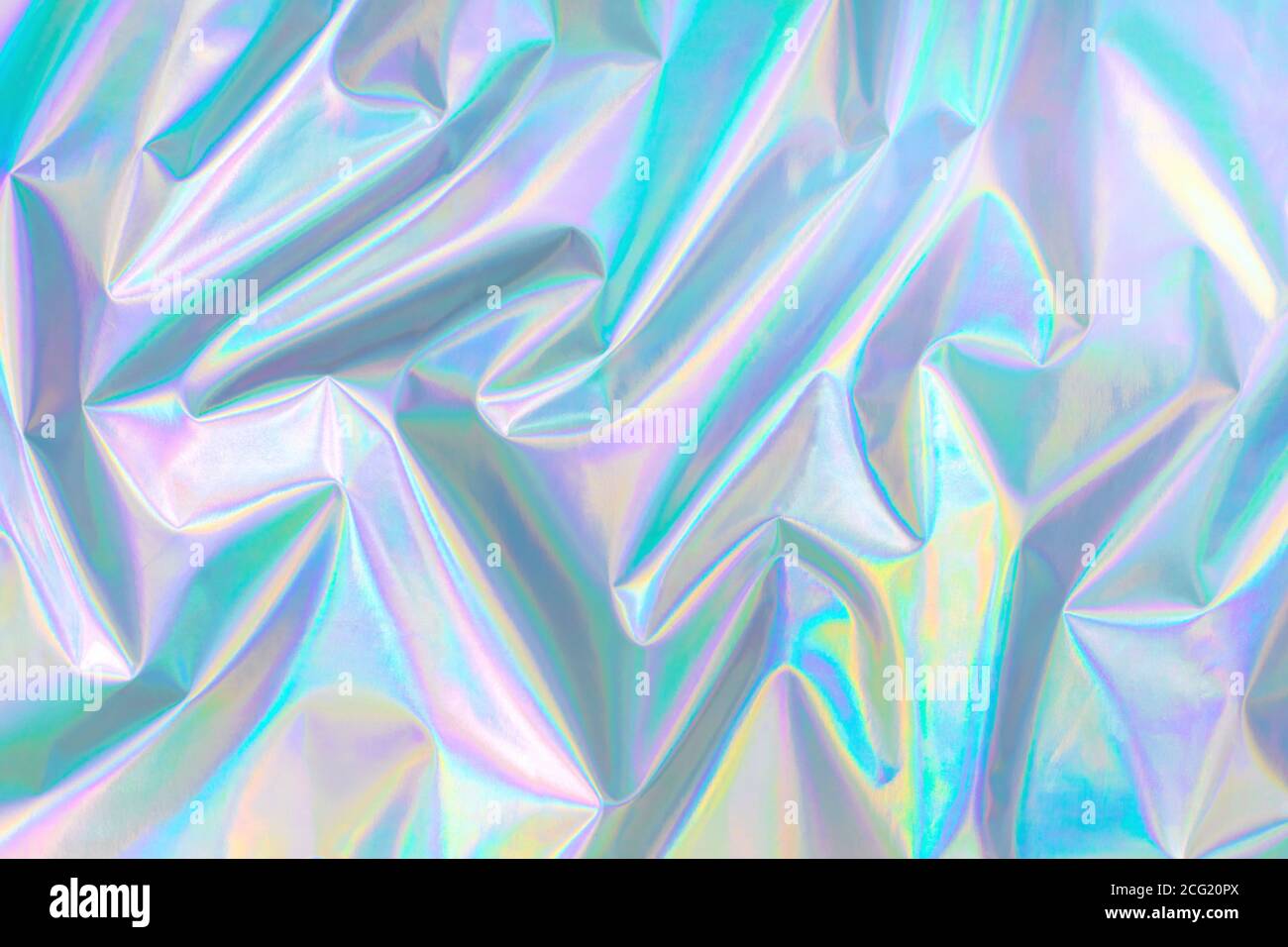 sfondo olografico color pastello in stile anni '80 Foto Stock