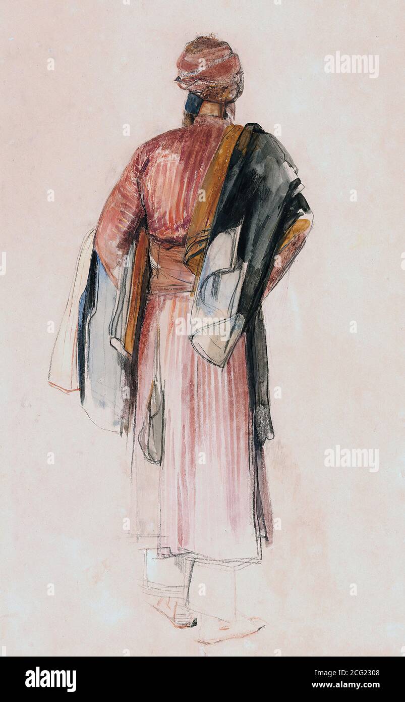 Lewis John Frederick - un beduino - Scuola Britannica - 19 ° secolo Foto Stock