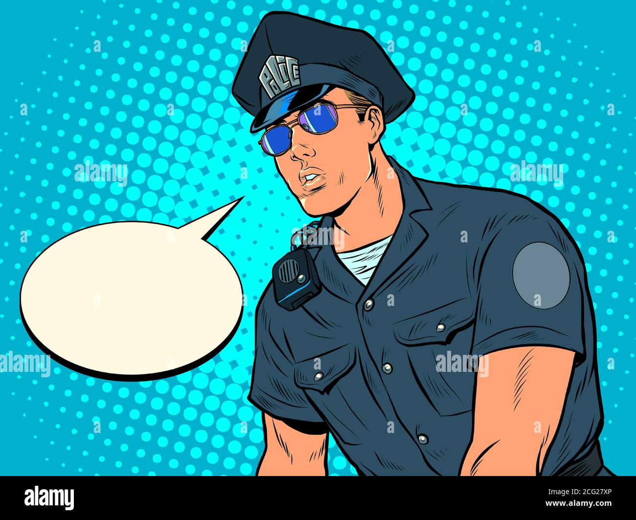 Police COP ufficiale Illustrazione Vettoriale