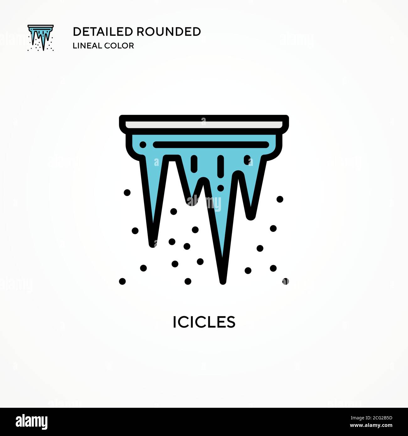 Icona vettore icicles. Concetti moderni di illustrazione vettoriale. Facile da modificare e personalizzare. Illustrazione Vettoriale Icona vettore icicles. Concetti moderni di illustrazione vettoriale. Facile da modificare e personalizzare. Illustrazione Vettoriale