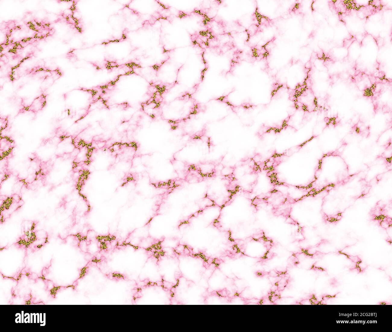 Marmo rosa con motivo oro. Foto Stock