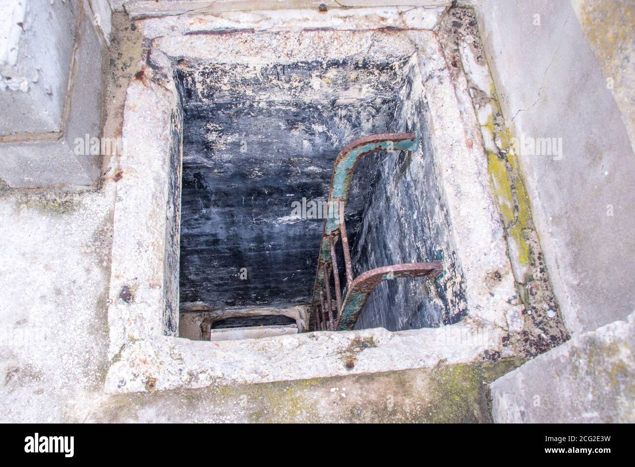 Port Elizabeth, Sudafrica - il posto di osservazione della fortezza costiera presso il sito militare di Sea Hill a Capo Recife fuori dalla città Foto Stock