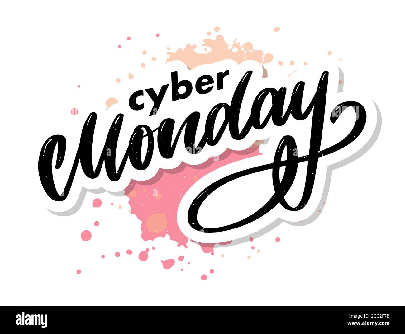 Lettera del Cyber monday. Vettore banner vendita Cyber monday. Design del banner Cyber monday. Background tecnologico. Pubblicità per eventi di concetto. Shopping natalizio. Illustrazione Vettoriale