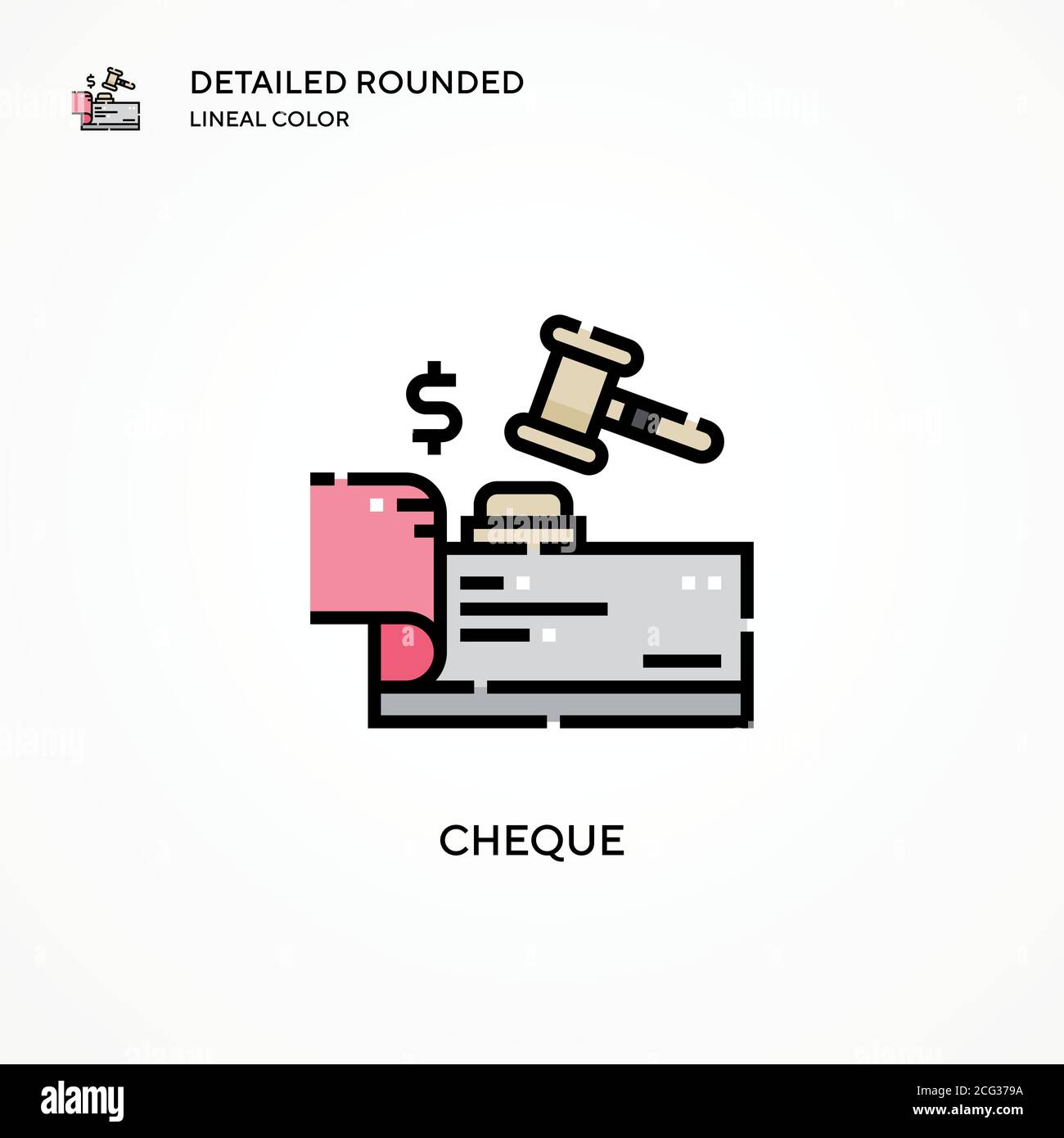 Icona del vettore di controllo. Concetti moderni di illustrazione vettoriale. Facile da modificare e personalizzare. Illustrazione Vettoriale