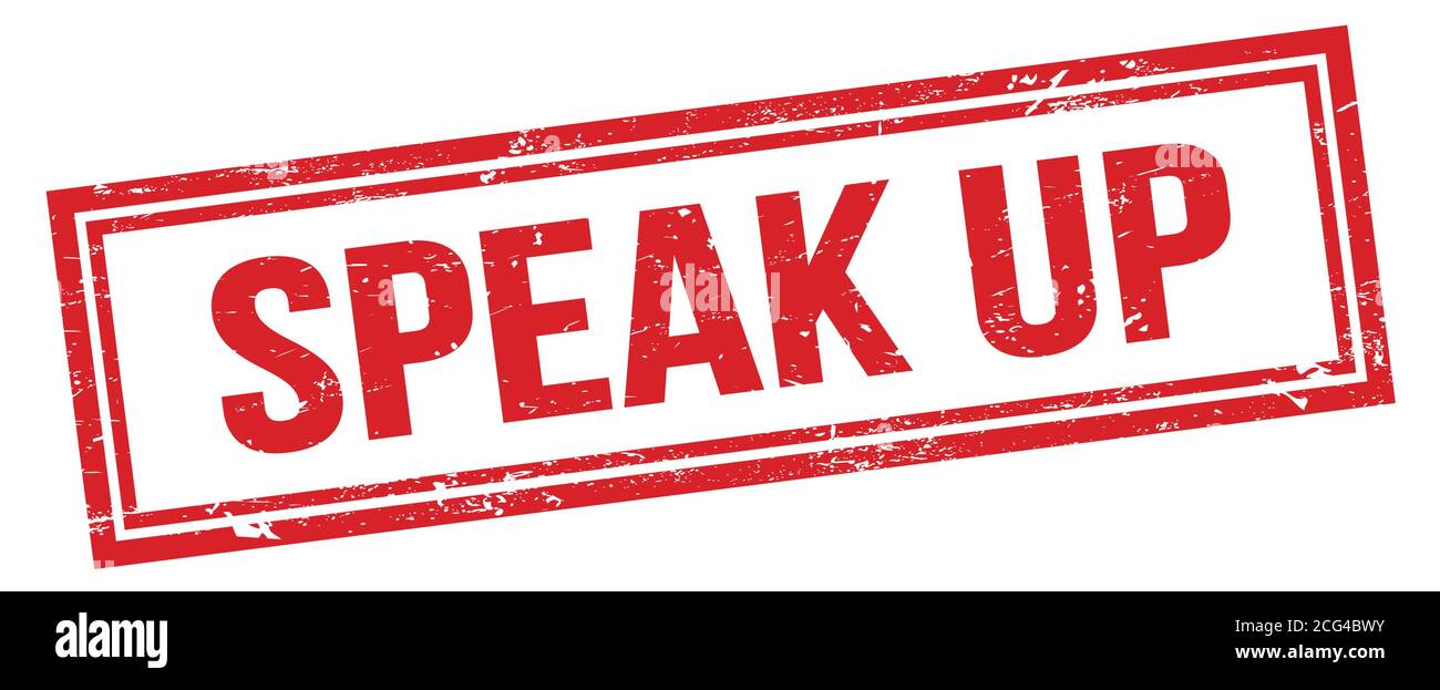 PRONUNCIA il simbolo rosso grugnoso del timbro rettangolare. Foto Stock