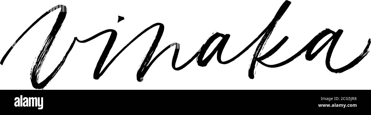 Grazie in calligrafia vettore pennello Fijiano. Illustrazione Vettoriale