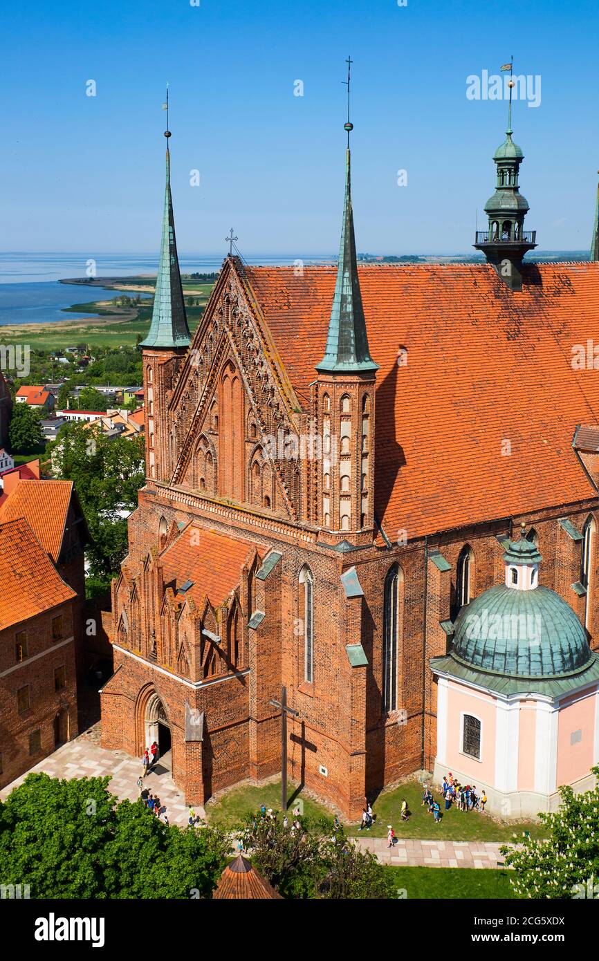 Cattedrale di Frombork, famosa chiesa in Polonia, Europa. Foto Stock