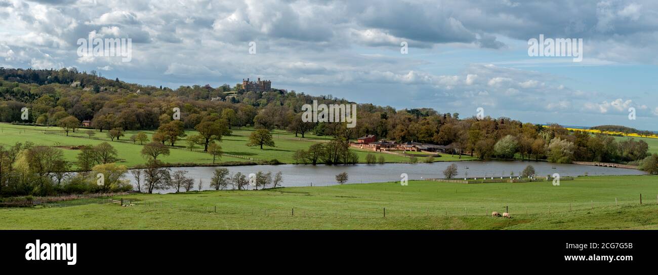 Belvoir Castle, Belvoir, Grantham, Lincolnshire, Inghilterra, Regno Unito Foto Stock