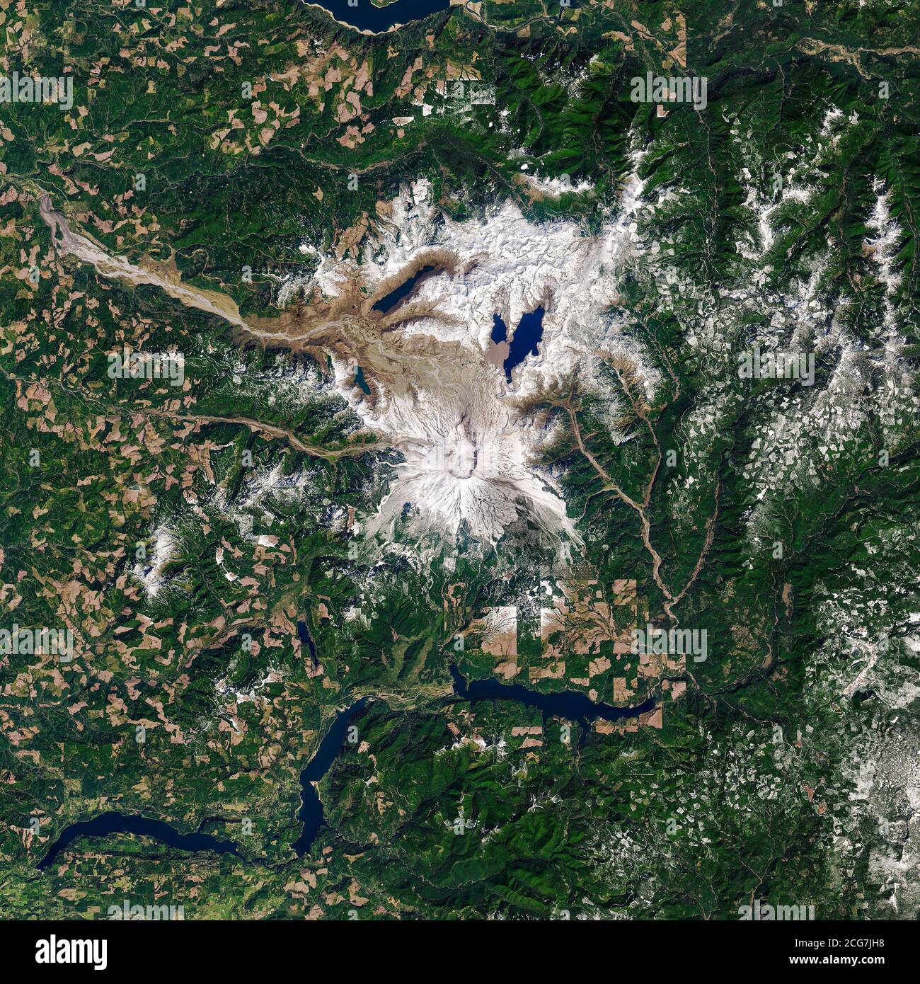 Mount St. Helens vulcano Washington state, Stati Uniti Foto Stock