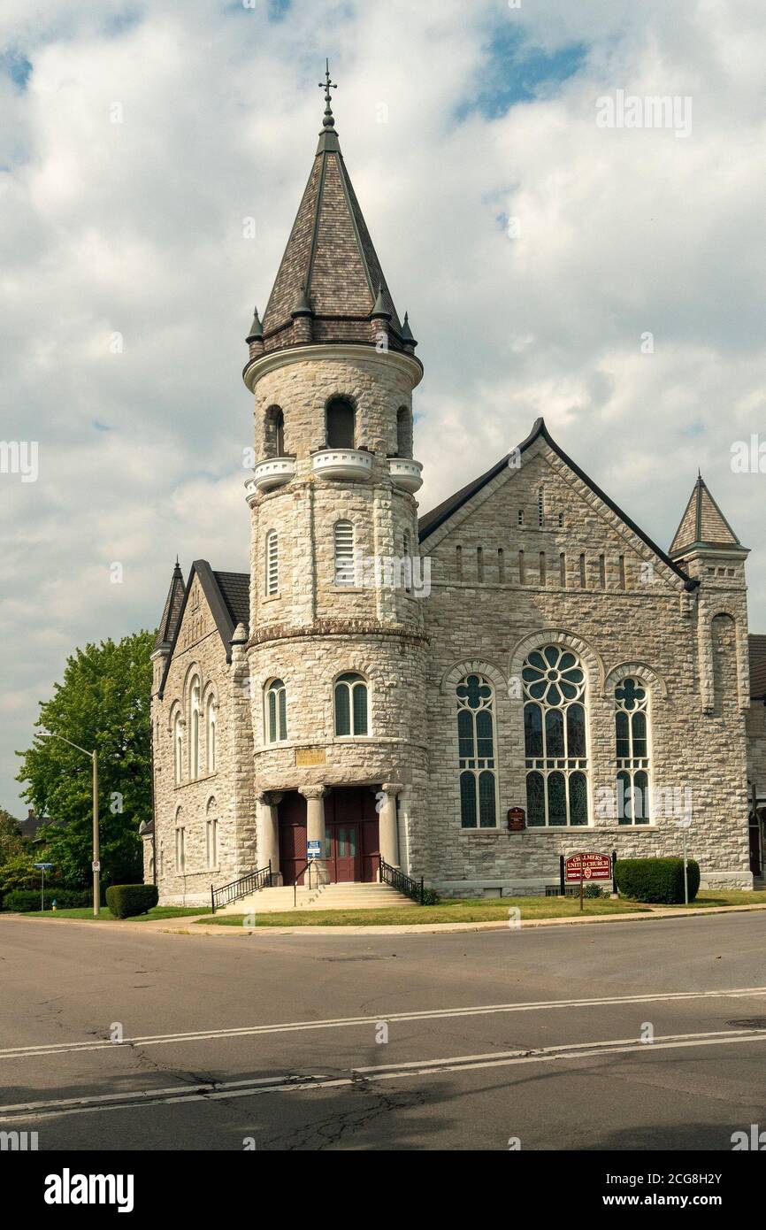 Città chiesa in Canada, un monumento di antichità, funzionamento e servizi di conduzione Foto Stock
