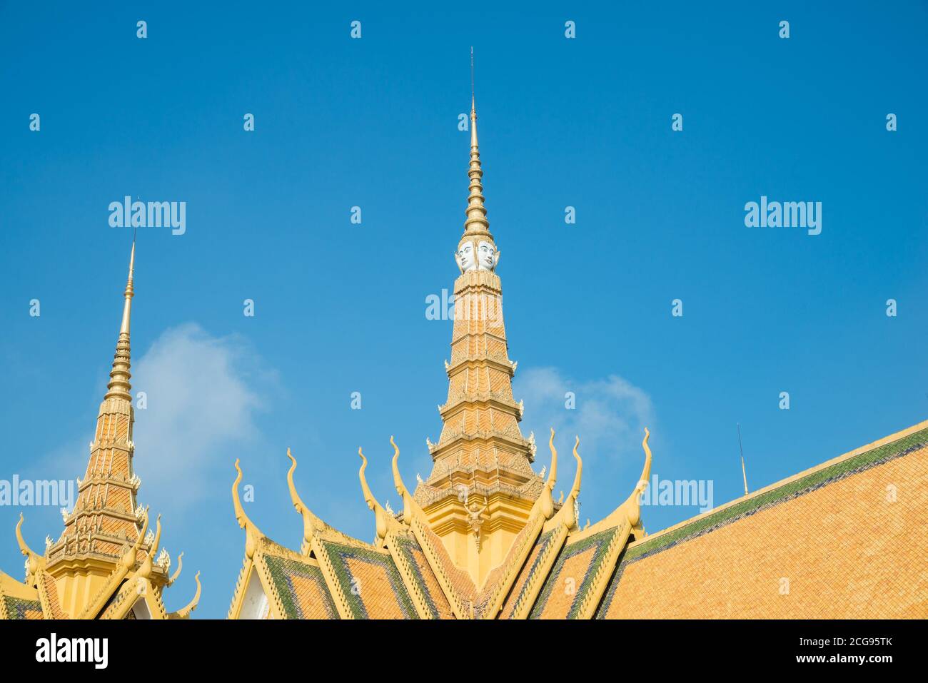 La Sala del Trono del Palazzo reale della Cambogia in Phnom Penh, Cambogia, Asia Foto Stock