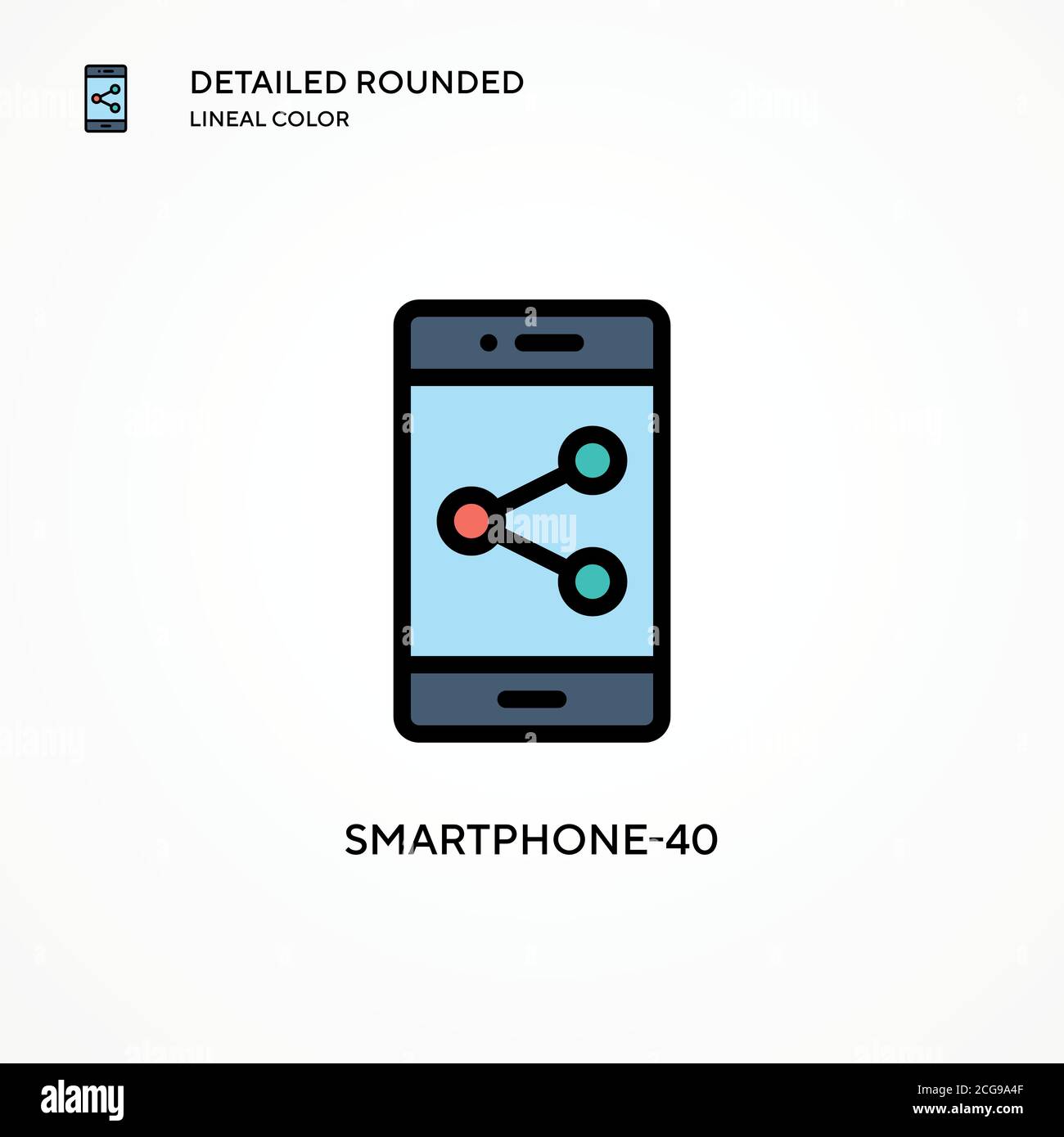 Icona vettore smartphone-40. Concetti moderni di illustrazione vettoriale. Facile da modificare e personalizzare. Illustrazione Vettoriale