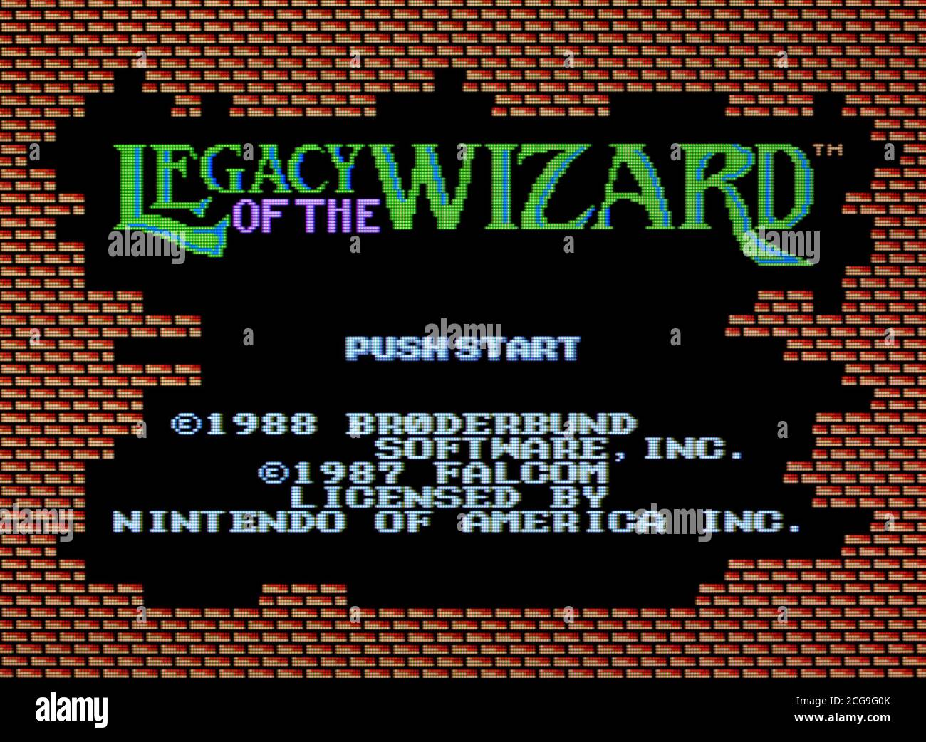 Legacy of the Wizard - Nintendo Entertainment System - NES Videogioco - solo per uso editoriale Foto Stock