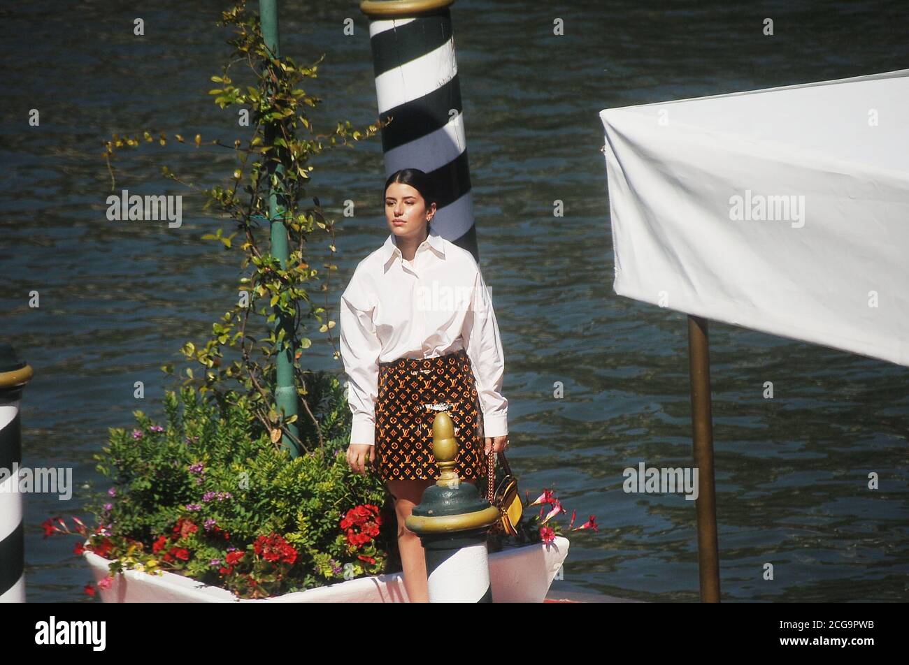 Venezia, Lazio, ITALIA. 9 Settembre 2020. 09/09/2020 Venezia, 77° Festival Internazionale del Cinema di Venezia, arrivo di Federica carta Credit: Fabio Sasso/ZUMA Wire/Alamy Live News Foto Stock