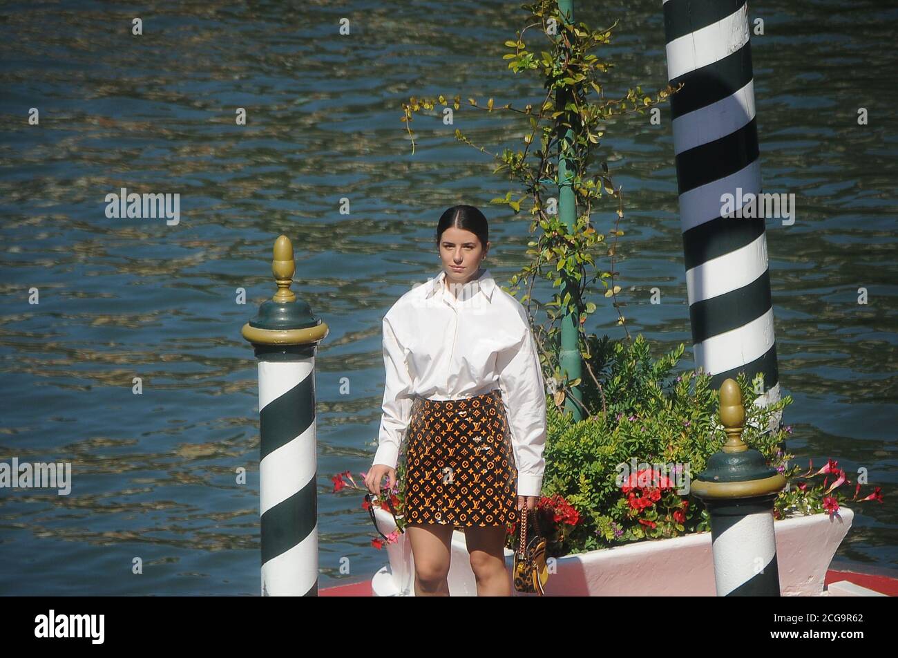 Venezia, Lazio, ITALIA. 9 Settembre 2020. 09/09/2020 Venezia, 77° Festival Internazionale del Cinema di Venezia, arrivo di Federica carta Credit: Fabio Sasso/ZUMA Wire/Alamy Live News Foto Stock