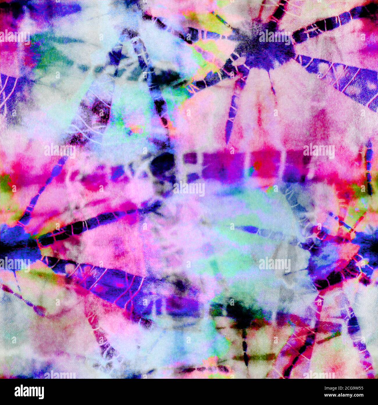 Tie Dye Batik Print Foto Stock