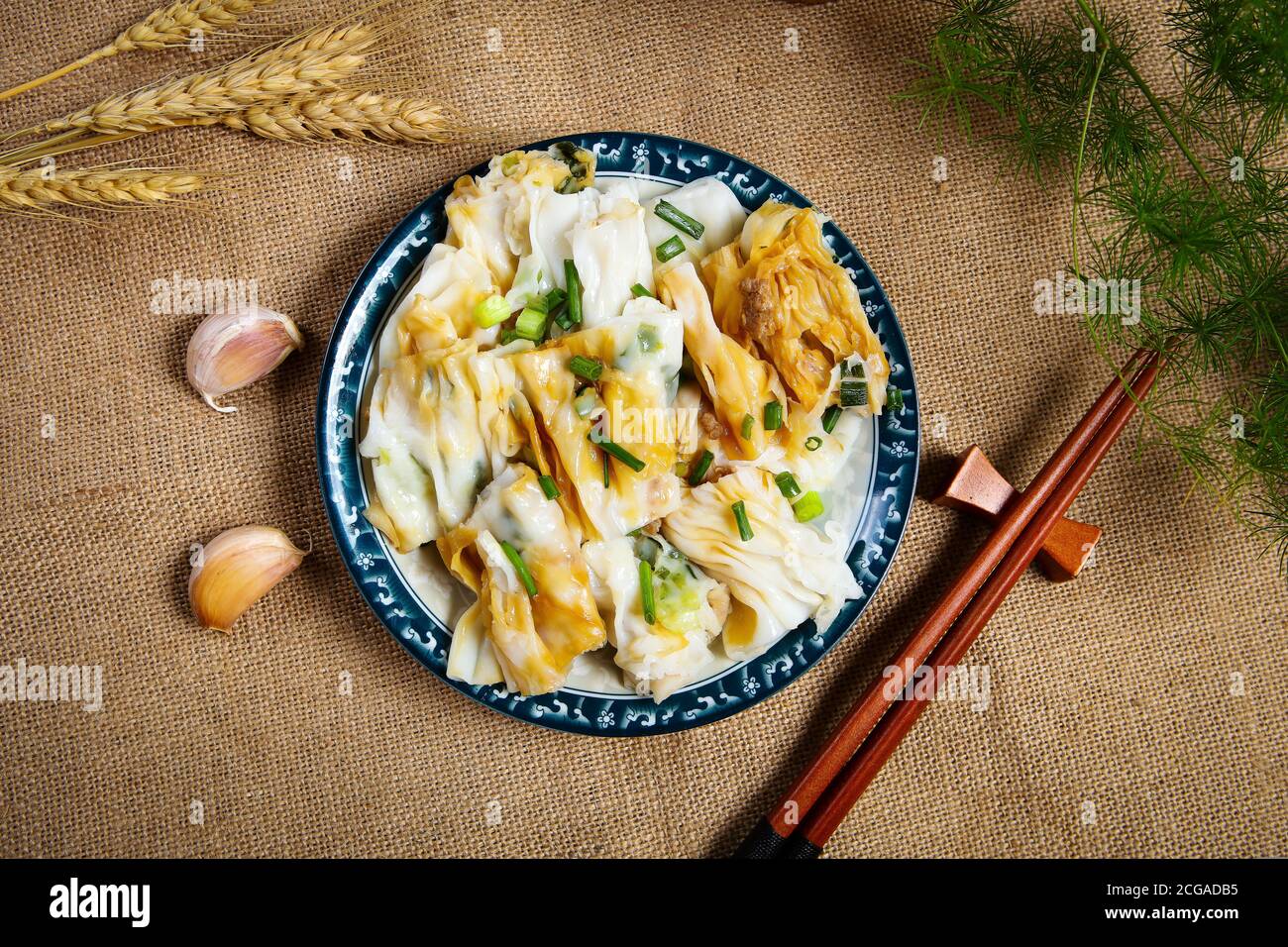 Il cibo cinese è vermicelli al vapore rotolo Foto Stock