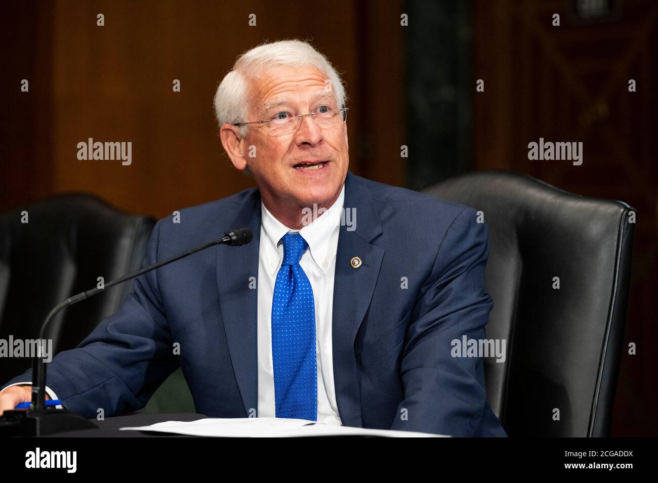 Washington, DC, Stati Uniti. 9 Settembre 2020. 9 settembre 2020 - Washington, DC, Stati Uniti: Il senatore degli Stati Uniti ROGER WICKER (R-MS) che parla ad un'audizione del Comitato giudiziario del Senato per considerare le nomine ai vari giudici federali. Credit: Michael Brochstein/ZUMA Wire/Alamy Live News Foto Stock