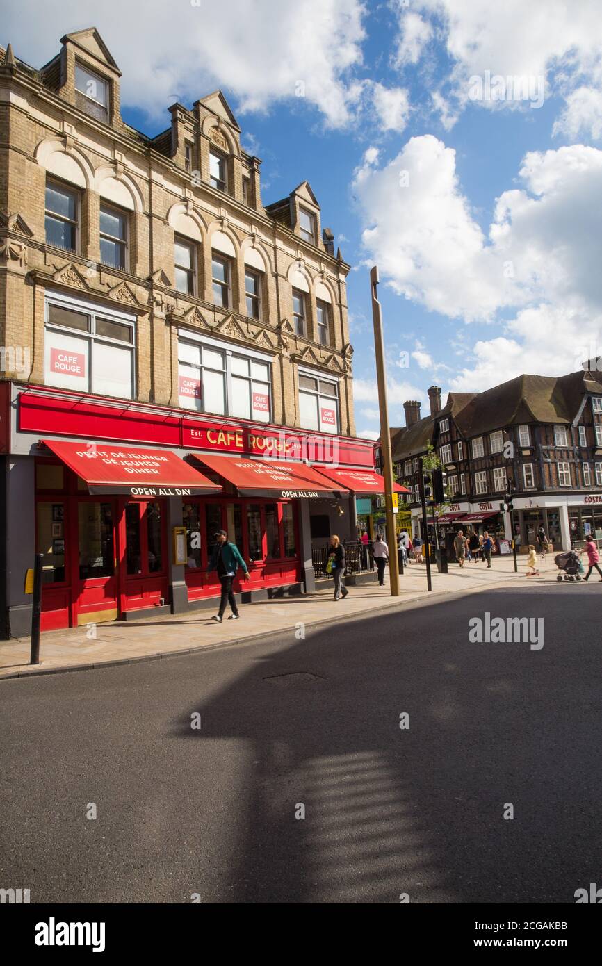 Café rouge (permanentemente chiuso), Bromley High Street Foto Stock