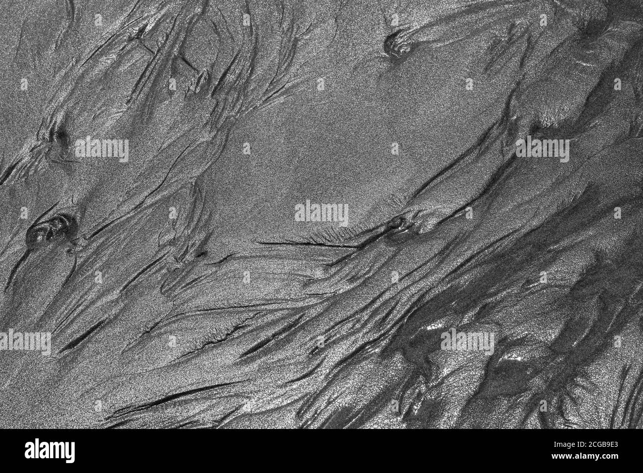 Modelli di erosione di sabbia, 2nd Beach, Olympic National Park Coastal Preserve, Washington USA. Foto Stock