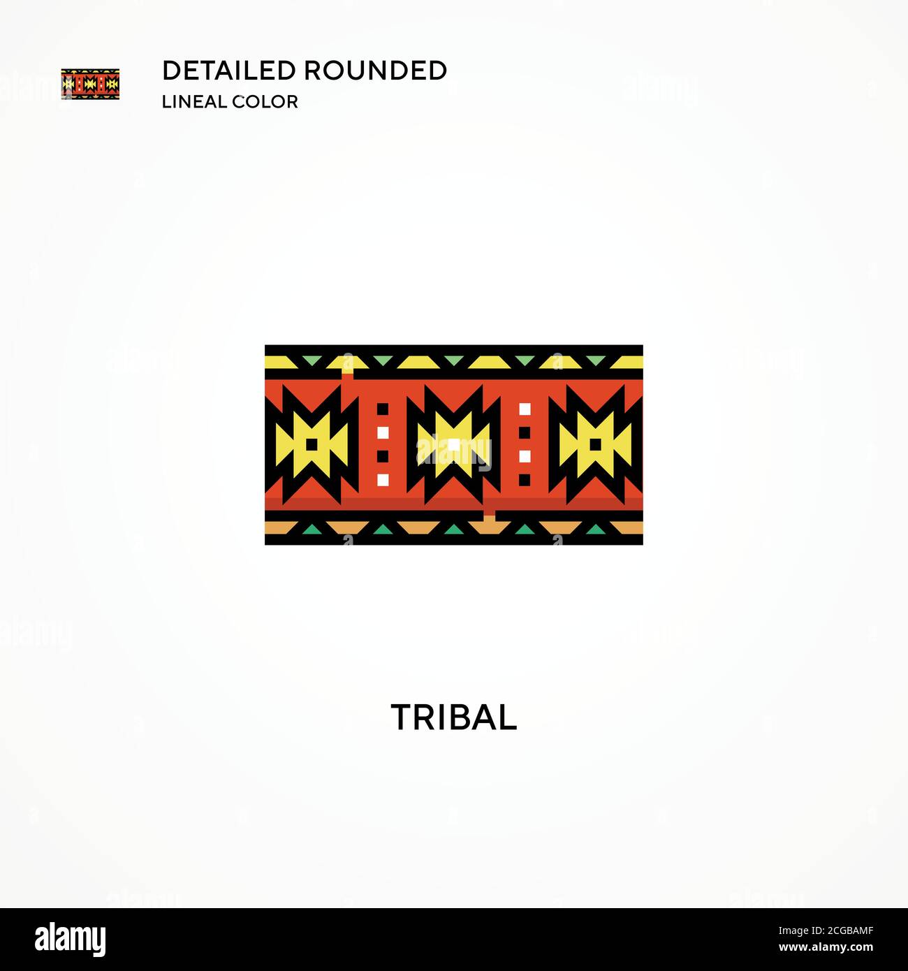 Icona vettore tribale. Concetti moderni di illustrazione vettoriale. Facile da modificare e personalizzare. Illustrazione Vettoriale