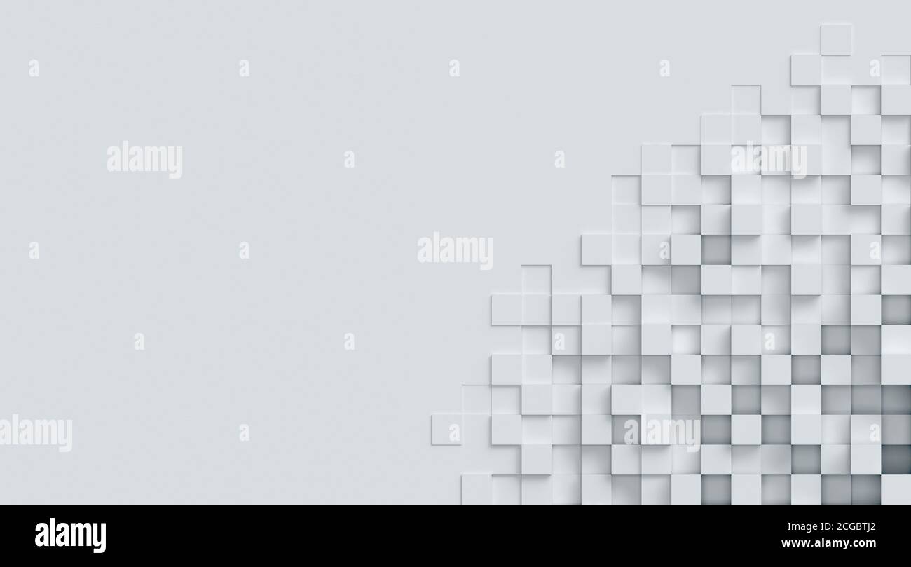 Rappresentazione 3d dello sfondo astratto cubico Foto Stock