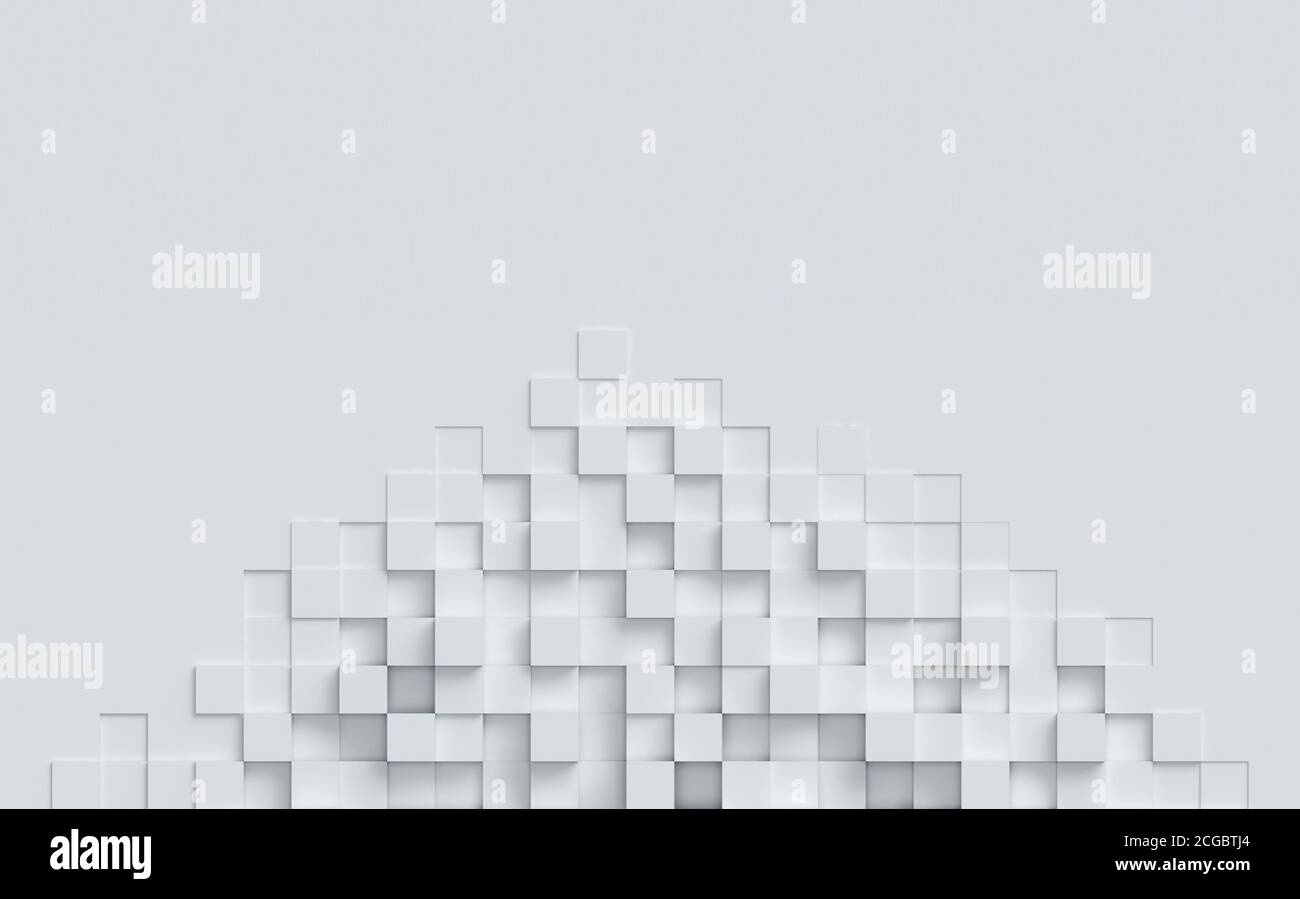 Rappresentazione 3d dello sfondo astratto cubico Foto Stock