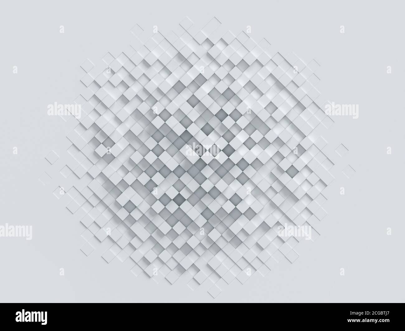 Rappresentazione 3d dello sfondo astratto cubico Foto Stock