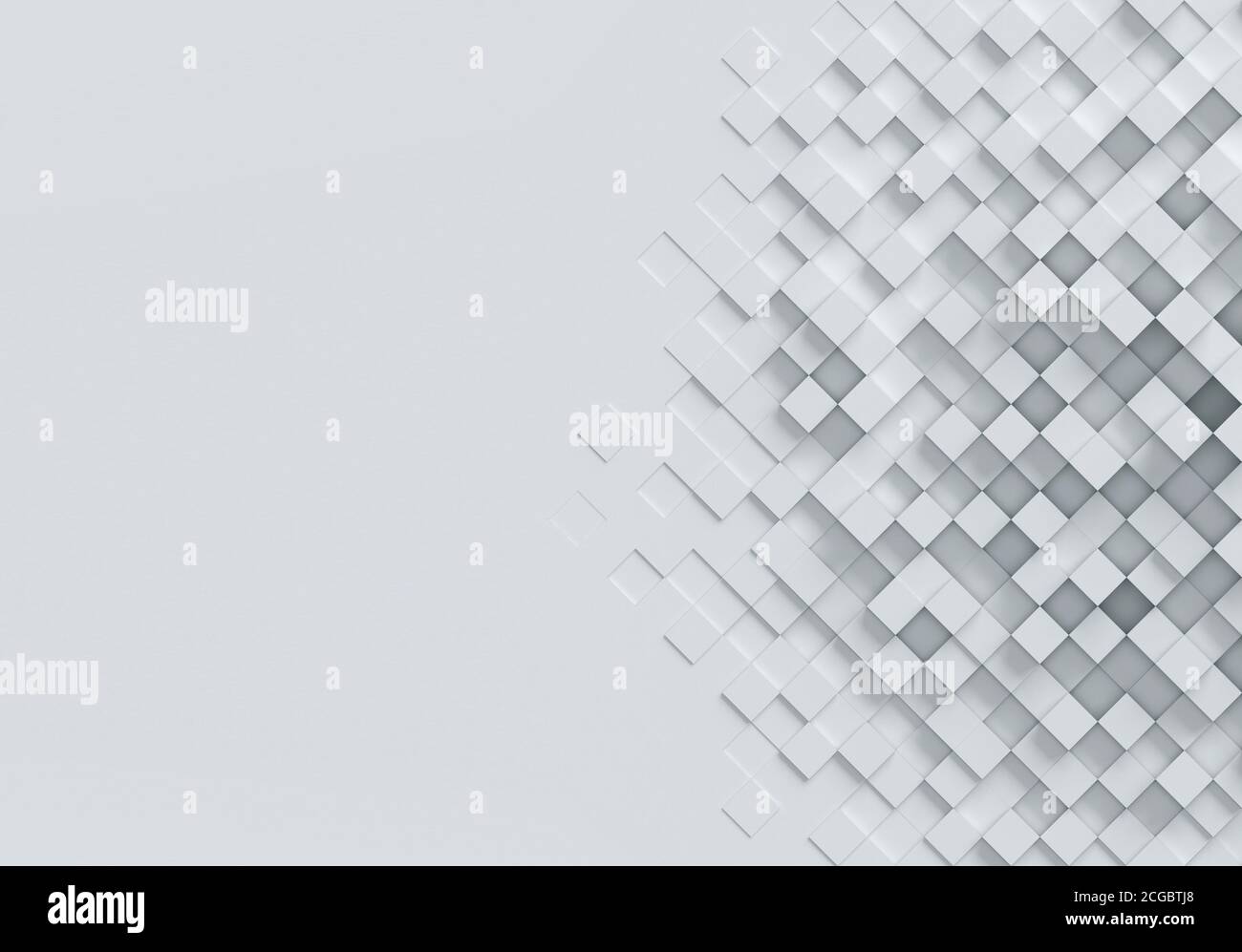 Rappresentazione 3d dello sfondo astratto cubico Foto Stock